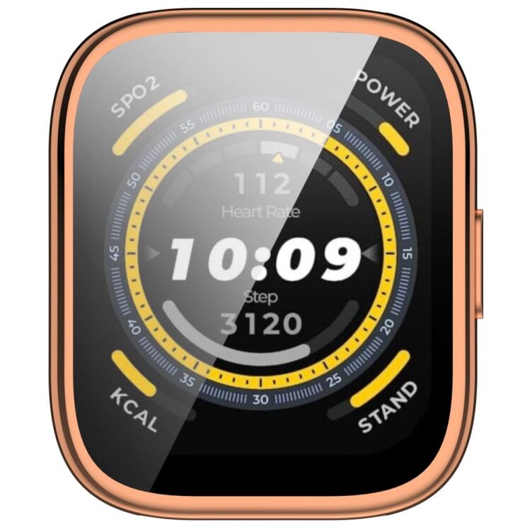 Захисний чохол Deexe Protective Frame для Xiaomi Amazfit Bip 5 - Rose Gold: фото 4 з 8