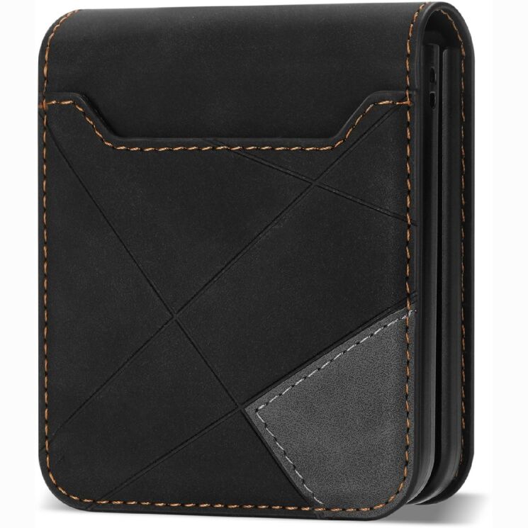 Захисний чохол Deexe Rhombus Card для Samsung Galaxy Flip 8 - Black: фото 4 з 6