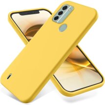 Защитный чехол Deexe Silicone Case для Nokia C31 - Yellow: фото 1 из 7