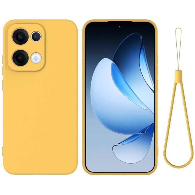 Защитный чехол Deexe Silicone Case для OPPO Reno 13 5G - Yellow: фото 1 из 8