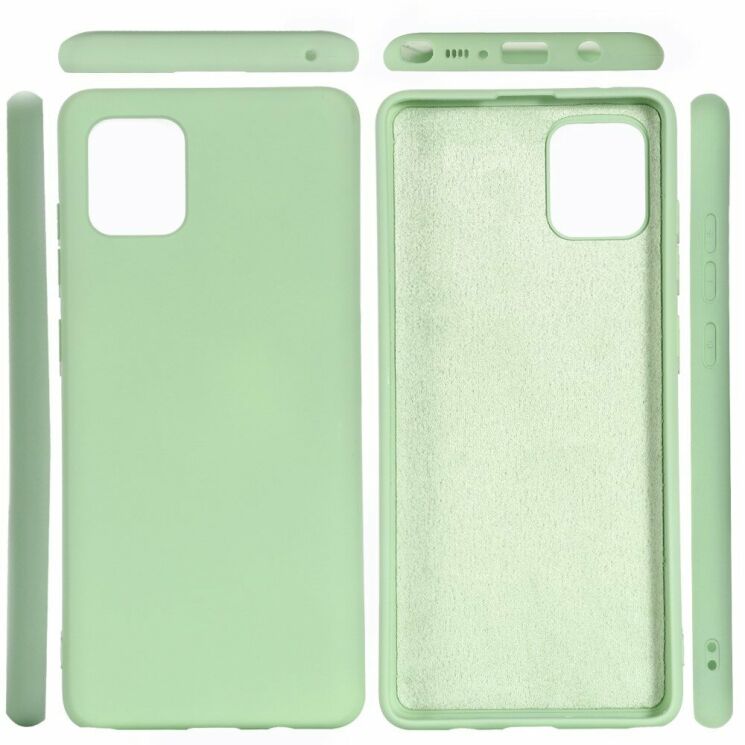 Защитный чехол Deexe Silicone Case для Samsung Galaxy Note 10 Lite (N770) - Green: фото 1 из 5