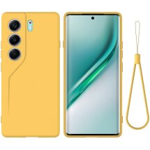 Защитный чехол Deexe Silicone Case для TECNO Camon 40 (CM5) - Yellow: фото 1 из 9