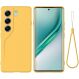 Защитный чехол Deexe Silicone Case для TECNO Camon 40 (CM5) - Yellow (386301Y). Фото 1 из 9