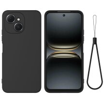 Силиконовый (TPU) чехол Deexe Silicone Case для TECNO Spark 40C - Black: фото 1 из 9