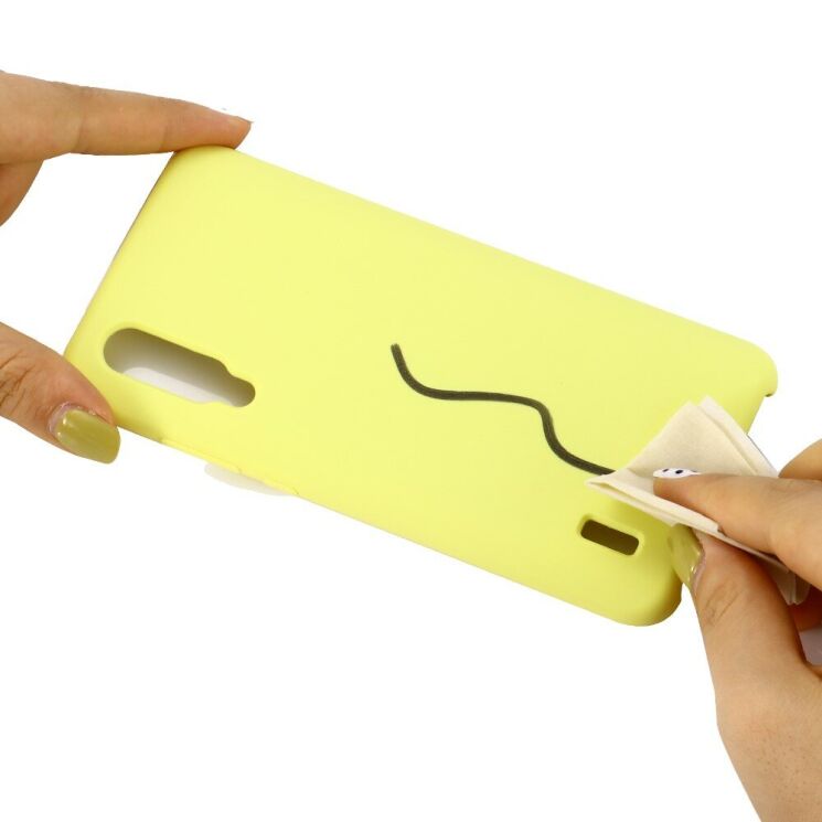 Захисний чохол Deexe Silicone Case для Xiaomi Mi A3 / Mi CC9e - Yellow: фото 5 з 6