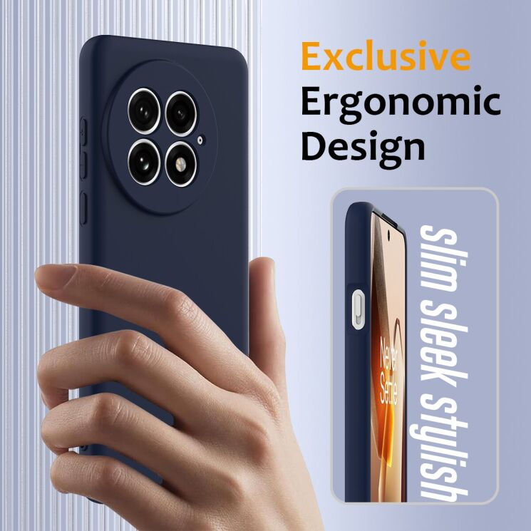 Захисний чохол Deexe Silicone Case with MagSafe для OnePlus 13 - Black: фото 5 з 9