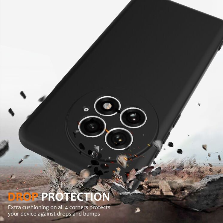 Захисний чохол Deexe Silicone Case with MagSafe для OnePlus 13 - Black: фото 3 з 9