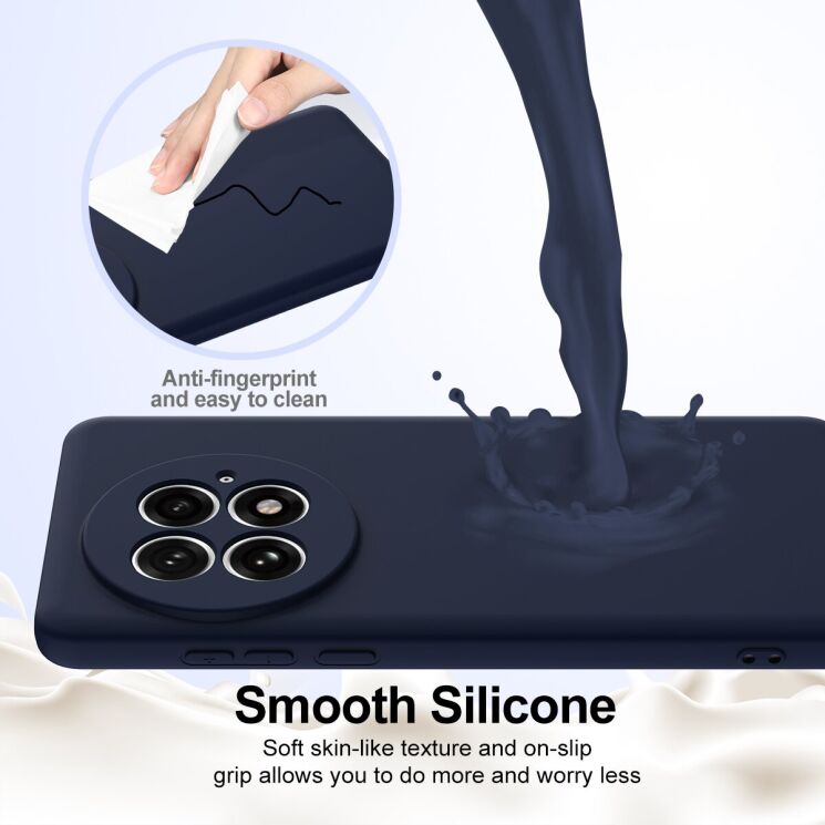 Захисний чохол Deexe Silicone Case with MagSafe для OnePlus 13 - Black: фото 6 з 9