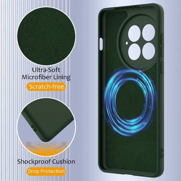 Захисний чохол Deexe Silicone Case with MagSafe для OnePlus 13 - Black: фото 8 з 9