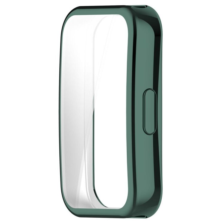 Защитный чехол Deexe Silicone Frame для Huawei Band 8 / 9 - Green: фото 2 из 8