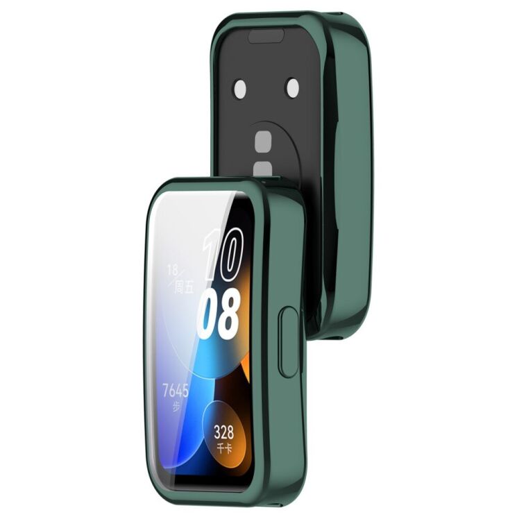 Защитный чехол Deexe Silicone Frame для Huawei Band 8 / 9 - Green: фото 7 из 8