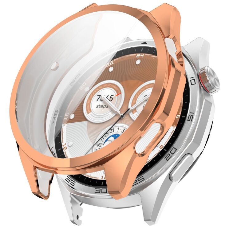 Защитный чехол Deexe Silicone Frame для Huawei Watch GT 6 (46 mm) - Rose Gold: фото 1 из 5