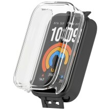 Захисний чохол Deexe Silicone Frame для Xiaomi Smart Band 11 Active - Transparent: фото 1 з 7