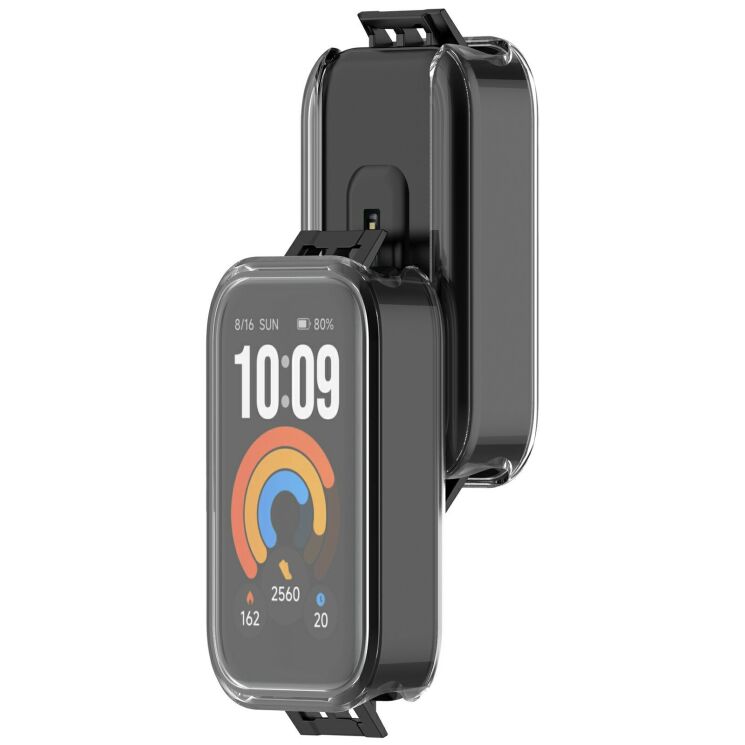 Захисний чохол Deexe Silicone Frame для Xiaomi Smart Band 11 Active - Transparent: фото 2 з 7