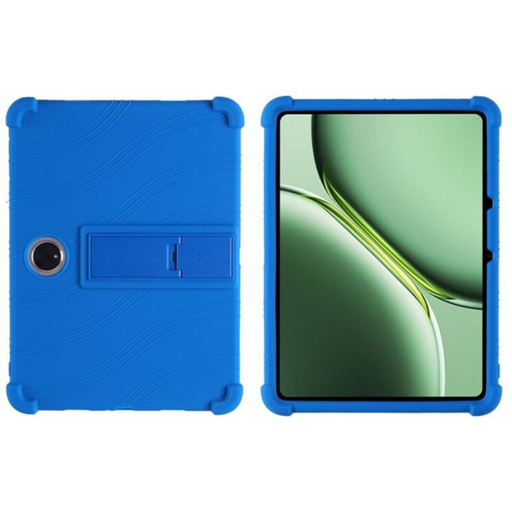 Защитный чехол Deexe Silicone Kickstand для OnePlus Pad Pro - Dark Blue: фото 2 из 12