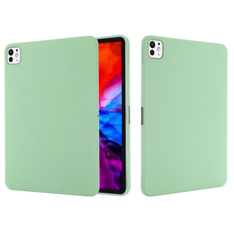 Защитный чехол Deexe Silicone Shell для Apple iPad Pro 11 (2024) - Green: фото 3 из 9