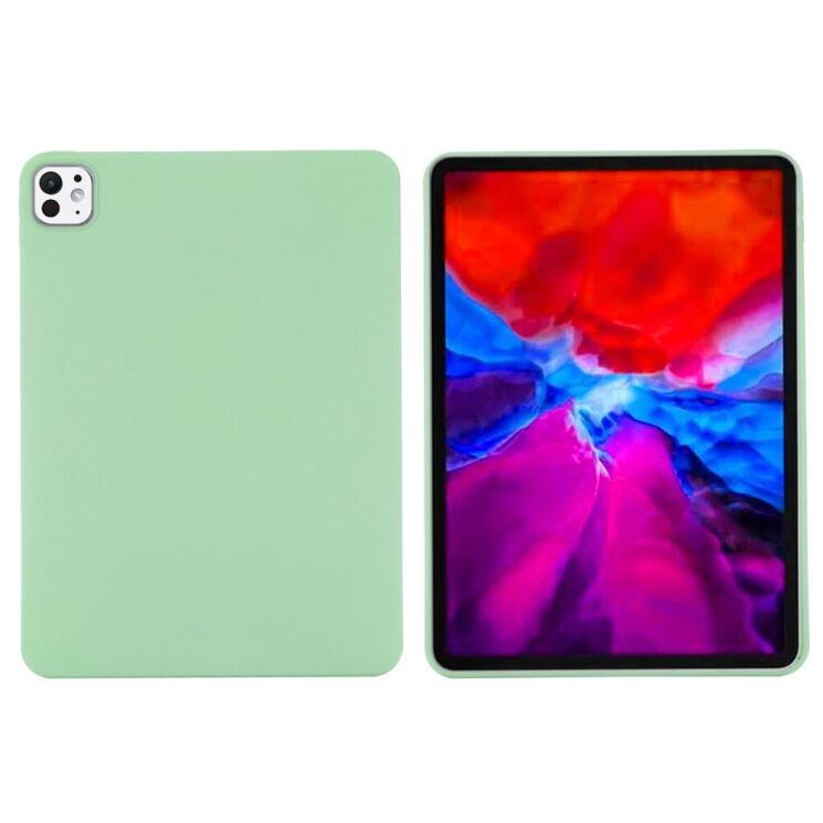 Защитный чехол Deexe Silicone Shell для Apple iPad Pro 11 (2024) - Green: фото 2 из 9