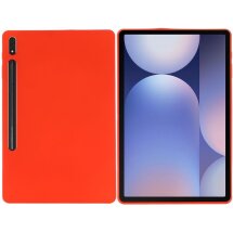Защитный чехол Deexe Silicone Shell для Samsung Galaxy Tab S10 Plus - Red: фото 1 из 8