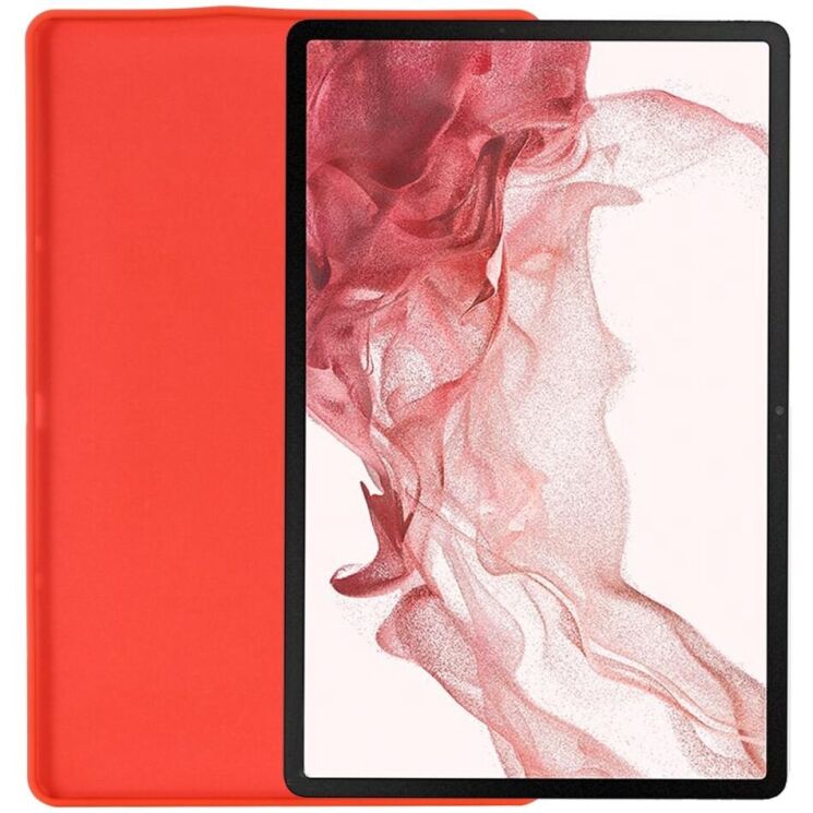 Защитный чехол Deexe Silicone Shell для Samsung Galaxy Tab S10 Plus - Red: фото 4 из 8
