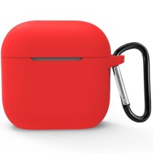 Защитный чехол Deexe Silicone Sleeve для Apple AirPods 4 - Red: фото 1 из 11