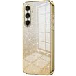 Защитный чехол Deexe Sparkles Cover для Samsung Galaxy S26 Plus - Gold (404339F)