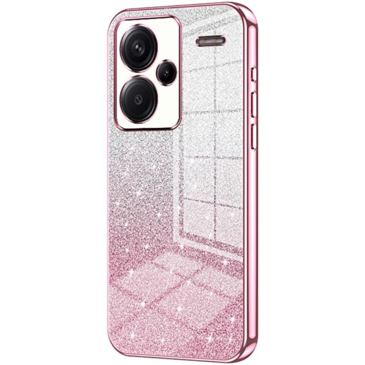 Захисний чохол Deexe Sparkles Cover для Xiaomi Redmi Note 13 Pro+ - Pink: фото 1 з 7