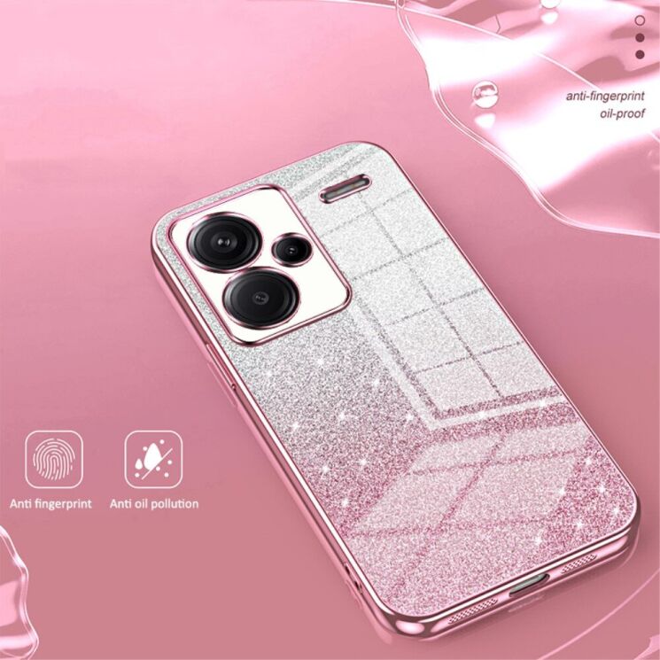 Защитный чехол Deexe Sparkles Cover для Xiaomi Redmi Note 13 Pro+ - Blue: фото 3 из 7
