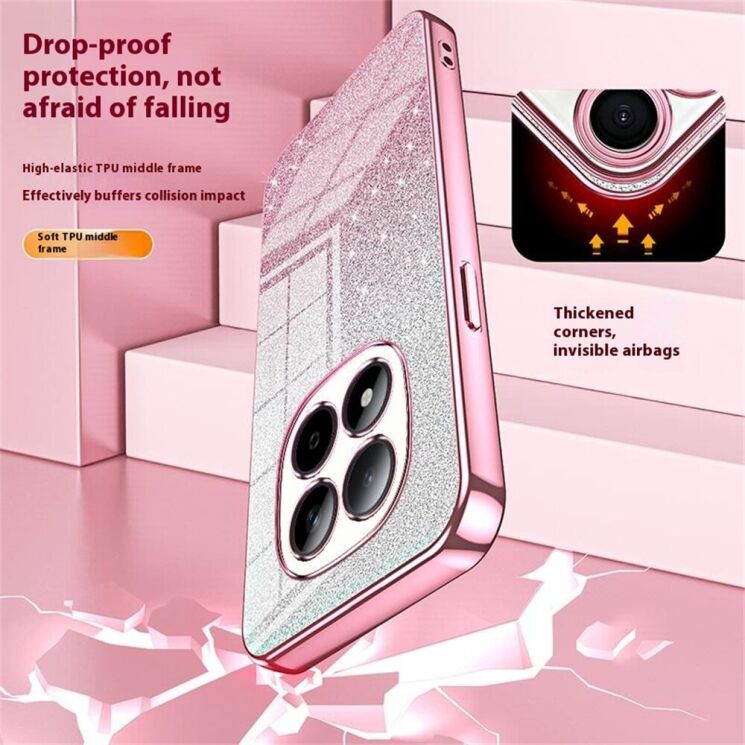 Защитный чехол Deexe Sparkles Cover для Xiaomi Redmi Note 15 Pro 5G - Pink (405021P) Защитный чехол Deexe Sparkles Cover для Xiaomi Redmi Note 15 Pro 5G - Pink: фото 7 з 8