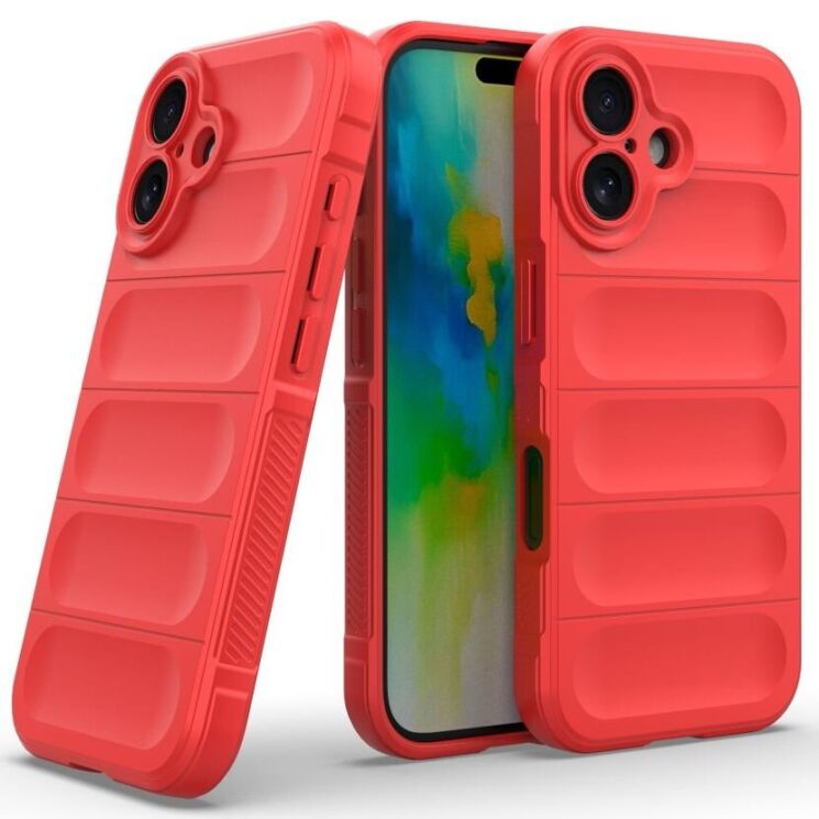Защитный чехол Deexe Terra Case для Apple iPhone 16 - Red: фото 2 из 7