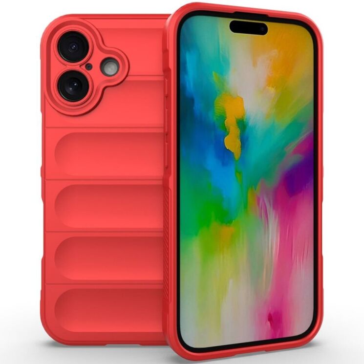Защитный чехол Deexe Terra Case для Apple iPhone 16 - Red: фото 1 из 7