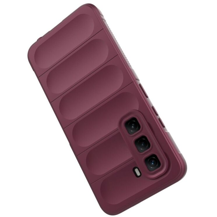 Защитный чехол Deexe Terra Case для Infinix Hot 50 Pro - Wine Red: фото 4 из 6