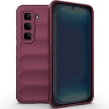 Защитный чехол Deexe Terra Case для Infinix Hot 50 Pro - Wine Red: фото 1 из 6