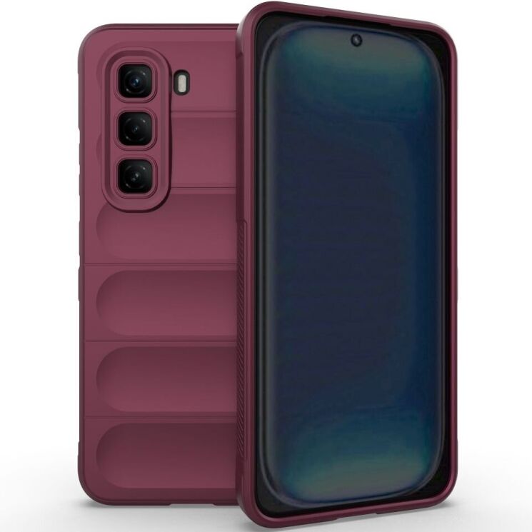 Защитный чехол Deexe Terra Case для Infinix Hot 50 Pro - Wine Red: фото 1 из 6