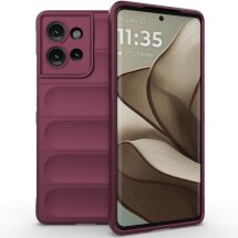 Защитный чехол Deexe Terra Case для Motorola Edge 50 - Wine Red: фото 1 из 9