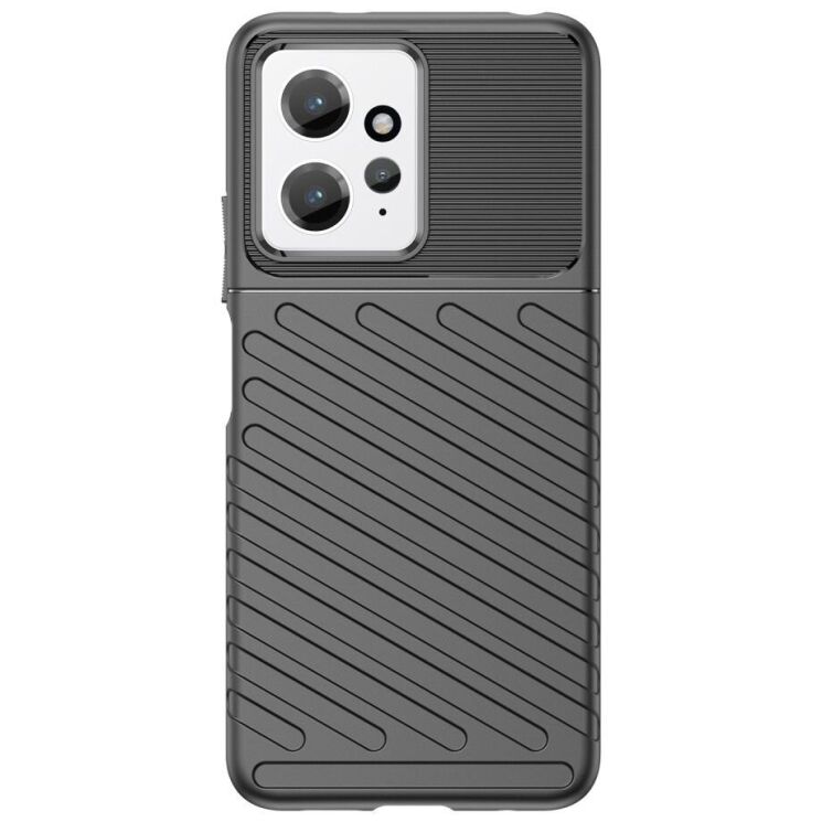 Захисний чохол Deexe Thunder Series для Xiaomi Redmi Note 12 - Black: фото 2 з 11