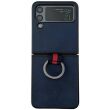 Защитный чехол Deexe Vintage Case для Samsung Galaxy Flip 4 - Blue (302207L)