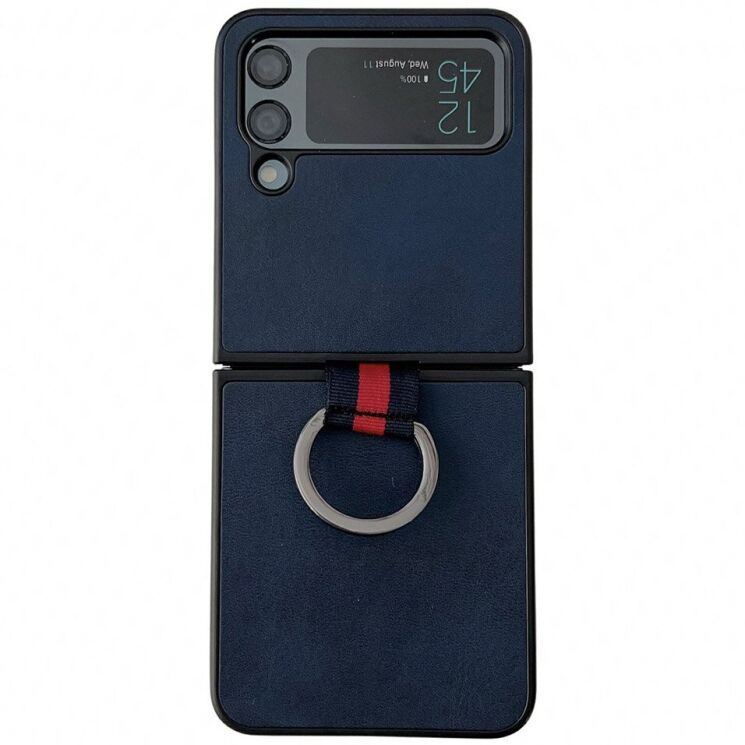 Защитный чехол Deexe Vintage Case для Samsung Galaxy Flip 4 - Blue: фото 1 из 8