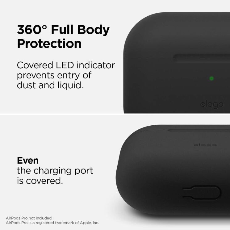 Защитный чехол Elago Skinny Case для Apple AirPods (EAPSK-BA-BK) - Black: фото 7 из 7