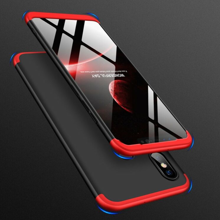Защитный чехол GKK Double Dip Case для Xiaomi Mi 8 - Black / Red (139861BR) Защитный чехол GKK Double Dip Case для Xiaomi Mi 8 - Black / Red: фото 5 из 20