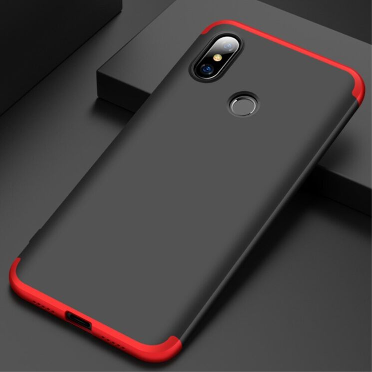 Защитный чехол GKK Double Dip Case для Xiaomi Mi 8 - Black / Red (139861BR) Защитный чехол GKK Double Dip Case для Xiaomi Mi 8 - Black / Red: фото 10 из 20