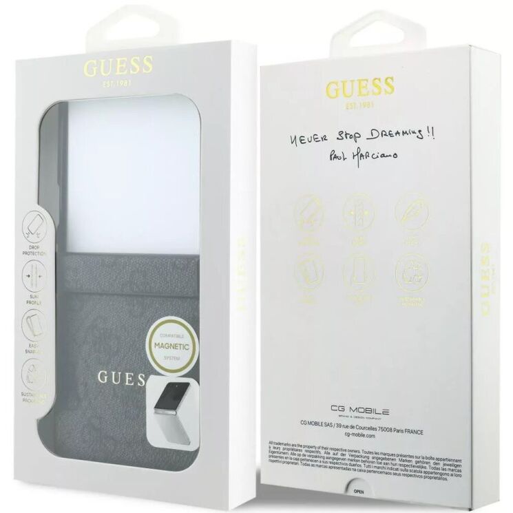 Защитный чехол Guess 4G Classic MagSafe для Samsung Galaxy Flip 8 (GUHMZF8P4MSEGCK) - Black (423576B) Защитный чехол Guess 4G Classic MagSafe для Samsung Galaxy Flip 8 (GUHMZF8P4MSEGCK) - Black: фото 7 из 7