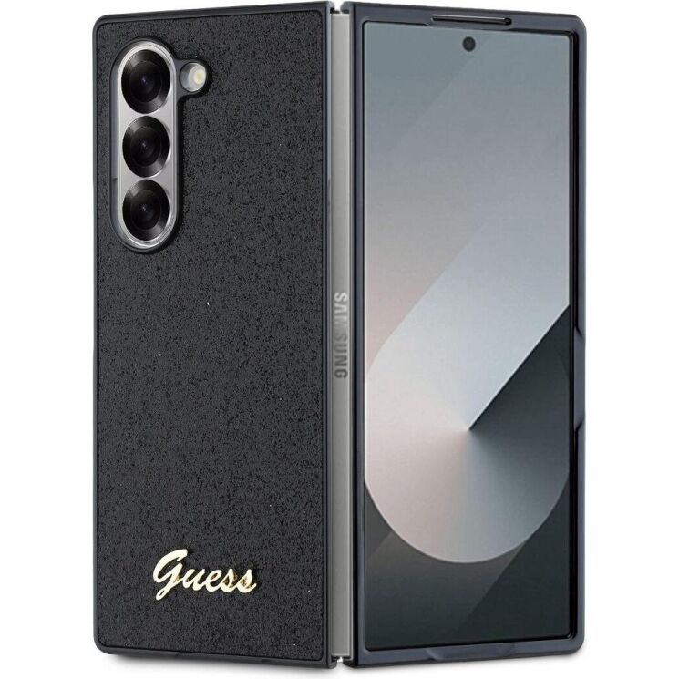 Захисний чохол Guess Glitter Script для Samsung Galaxy Fold 6 (GUHCZFD6HGGSHK) - Black: фото 1 з 7
