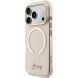 Защитный чехол Guess IML Script Metal MagSafe для iPhone 17 Pro (GUHMP17L5HTCSMSP) - Pink (403263P). Фото 3 из 9