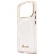 Защитный чехол Guess IML Script Metal MagSafe для iPhone 17 Pro (GUHMP17L5HTCSMSP) - Pink (403263P). Фото 6 из 9