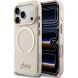 Защитный чехол Guess IML Script Metal MagSafe для iPhone 17 Pro (GUHMP17L5HTCSMSP) - Pink (403263P). Фото 1 из 9