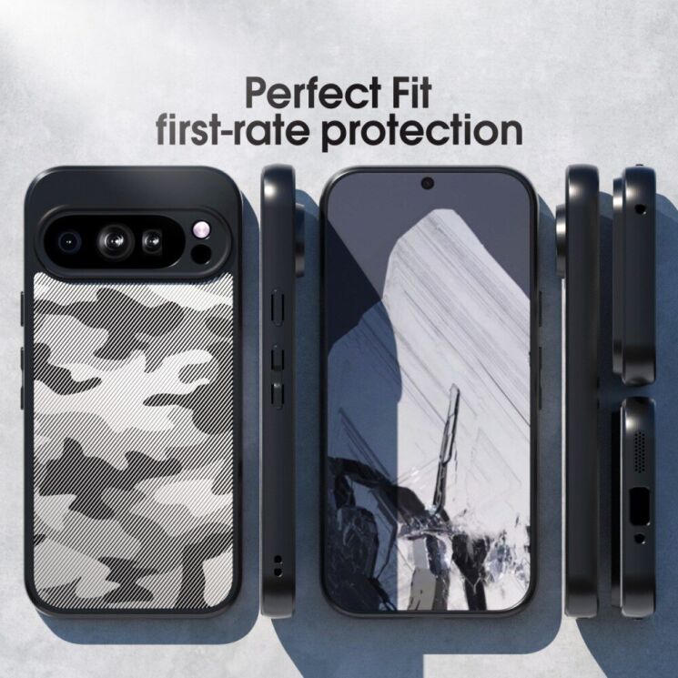 Защитный чехол IBMRS Military для Google Pixel 9 Pro XL - Grid Camouflage: фото 8 из 8