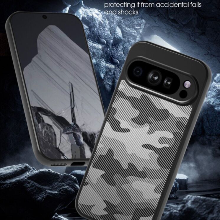 Защитный чехол IBMRS Military для Google Pixel 9 Pro XL - Grid Camouflage: фото 6 из 8
