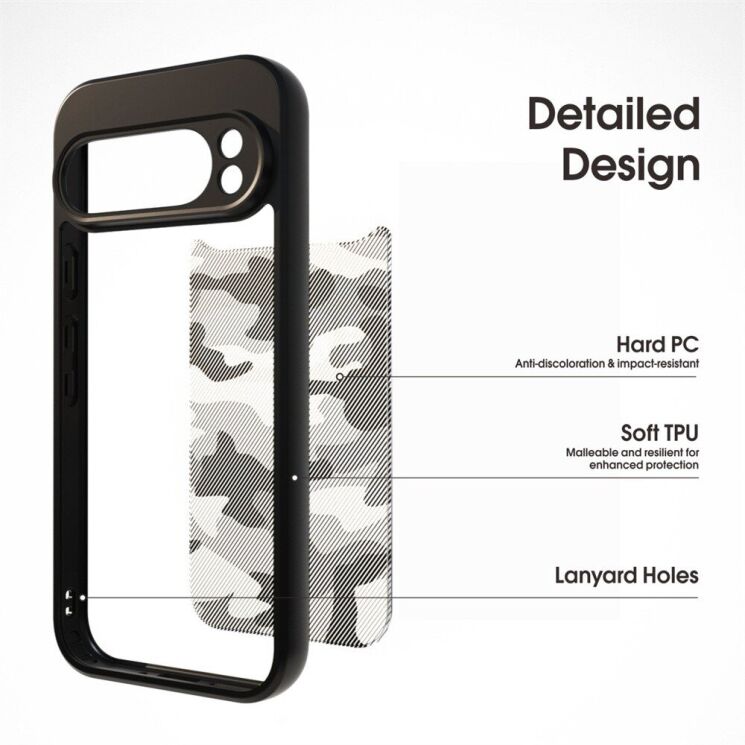 Защитный чехол IBMRS Military для Google Pixel 9 Pro XL - Grid Camouflage: фото 2 из 8