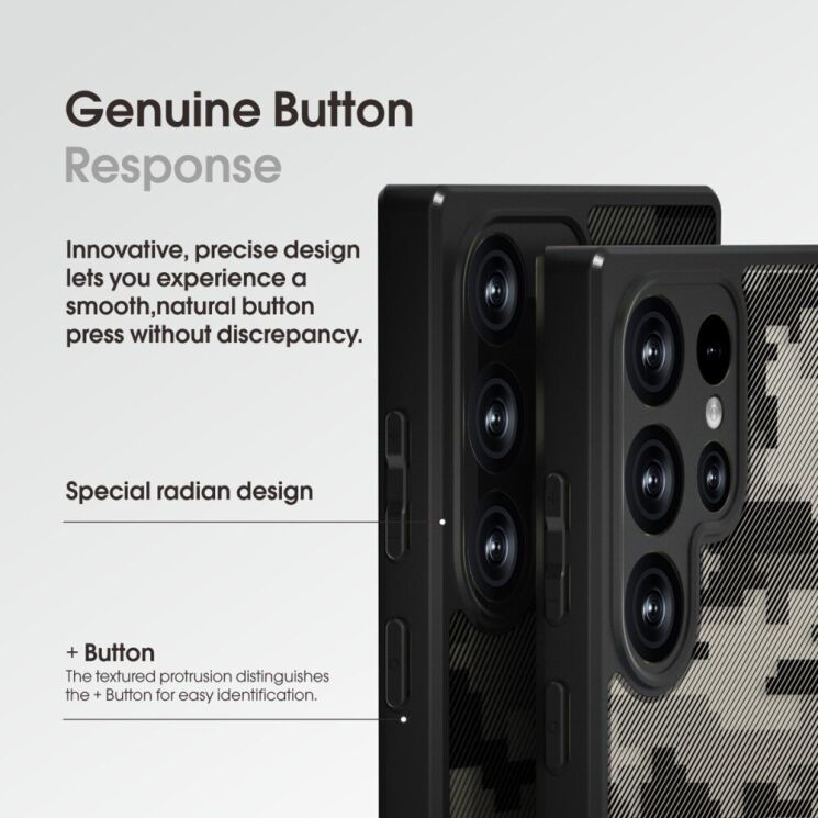 Захисний чохол IBMRS Military для Samsung Galaxy S24 Ultra (S928) - Grid Camouflage: фото 4 з 5