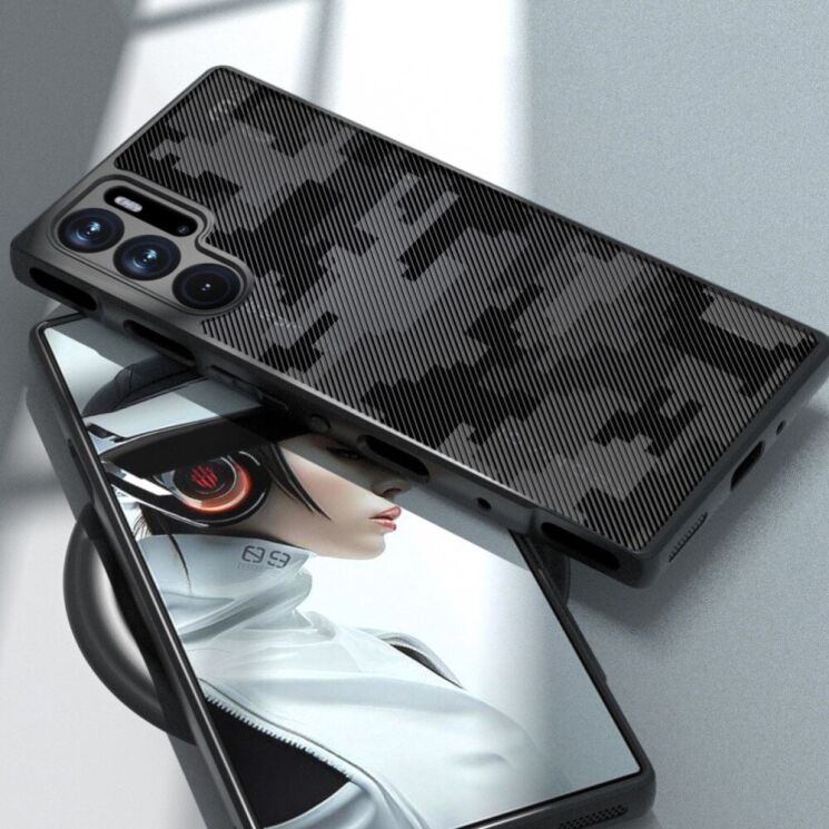 Защитный чехол IBMRS Military для ZTE Nubia Red Magic 9 Pro - Grid Camouflage: фото 5 из 6